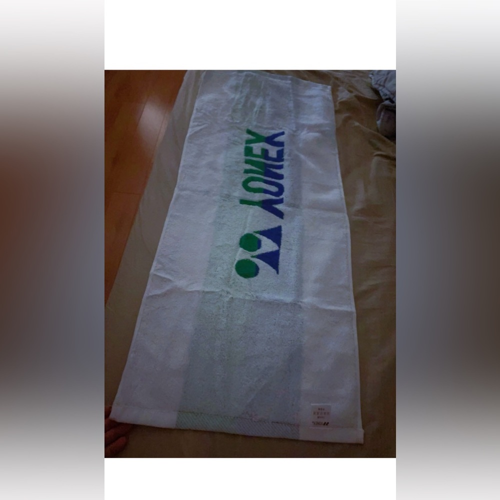 Yonex‎ Sports Towel Badminton Tennis Sports White Cotton 100% - Picture 6 of 9
